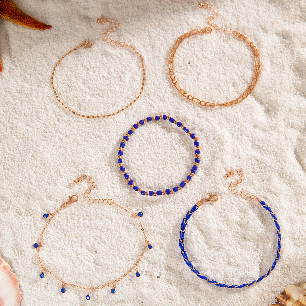 Shell Beaded Anklets