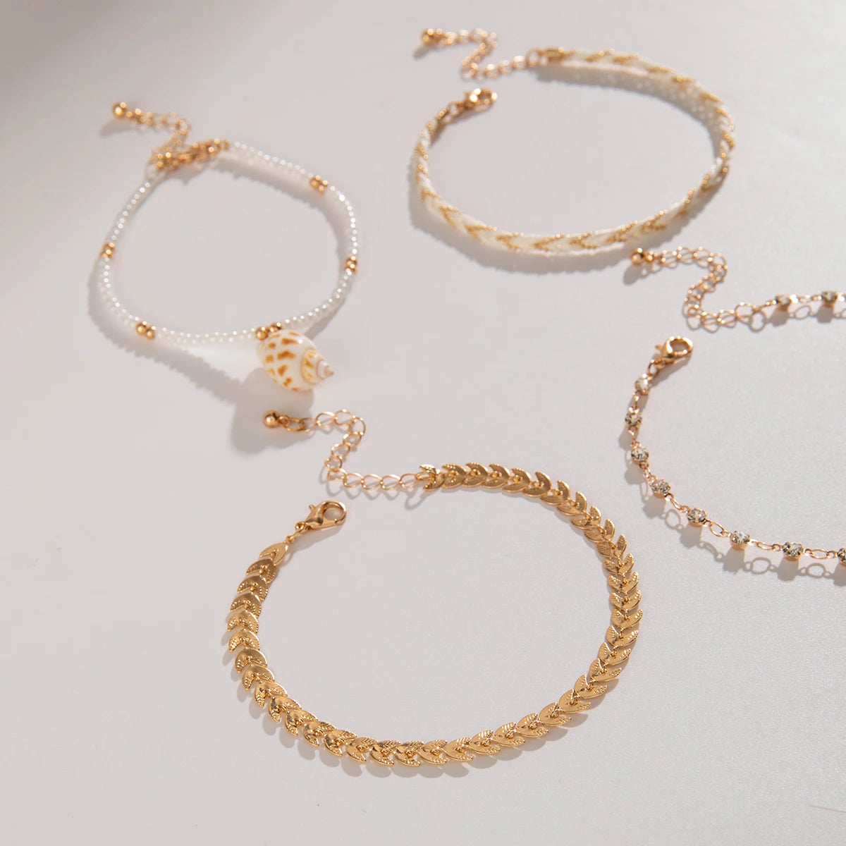 Shell Beaded Anklets