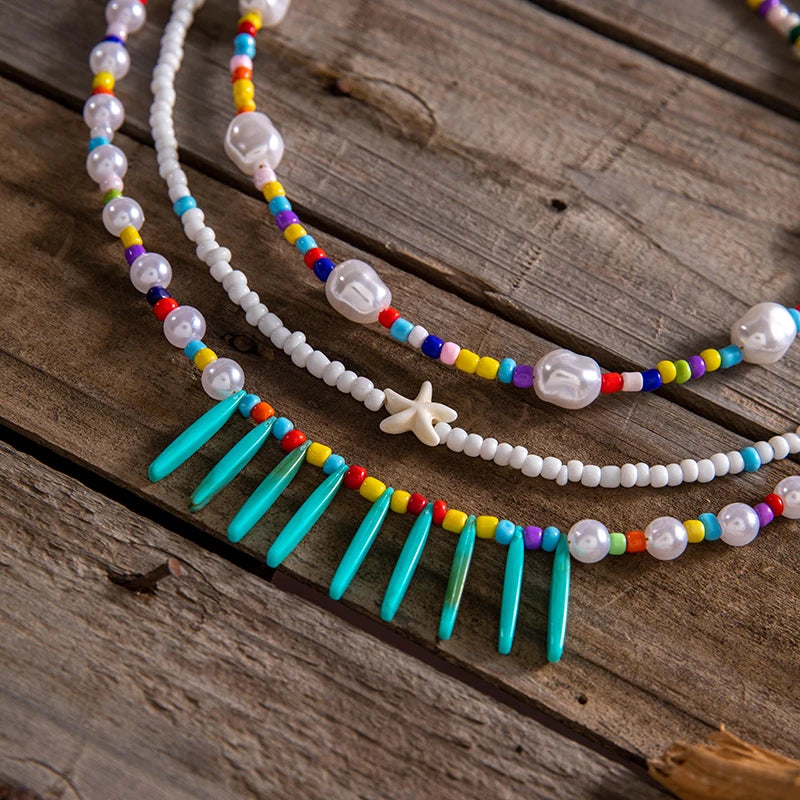 Bohemian Multi-Layer Handmade Bead Necklace