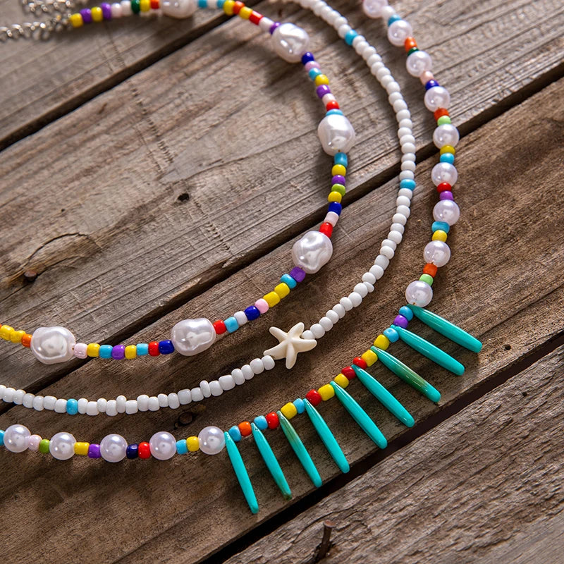 Bohemian Multi-Layer Handmade Bead Necklace