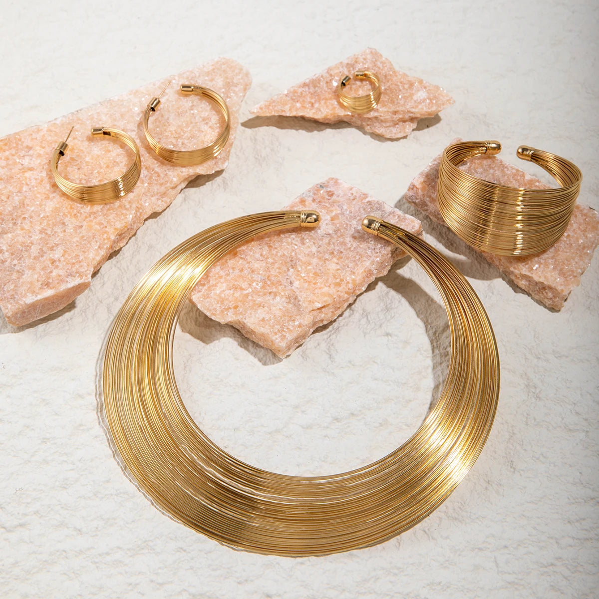 Gold Silver Colour Bracelet Set