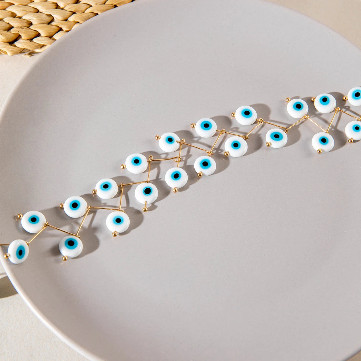 White Colour Imitation pearl Adjustable Necklaces