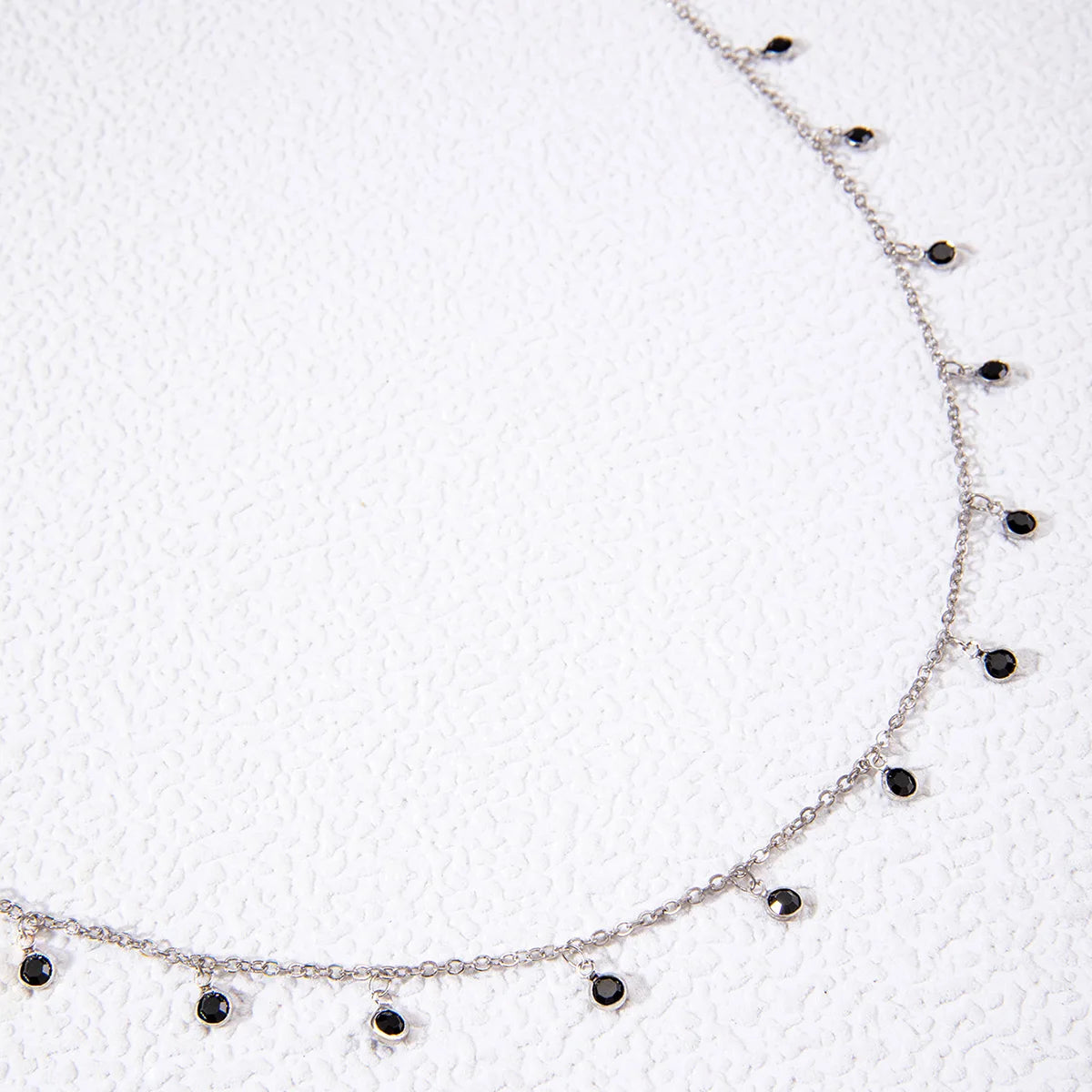 Bohemian Water Drop Green Rhinestone Chain Necklace