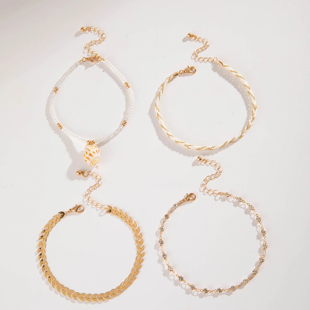 Shell Beaded Anklets