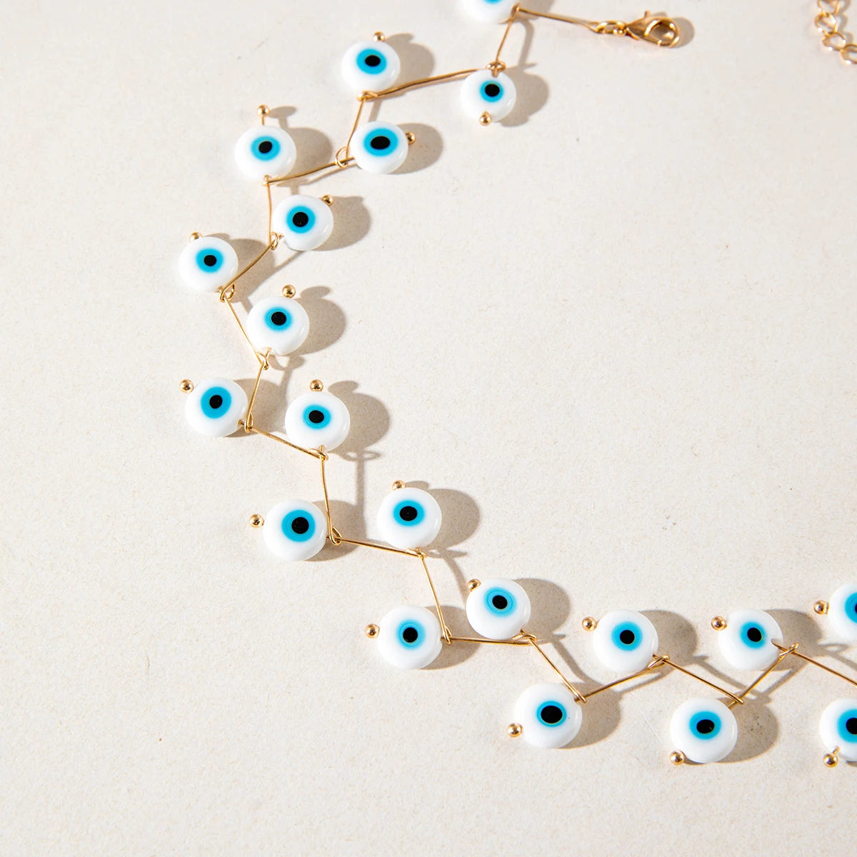 White Colour Imitation pearl Adjustable Necklaces