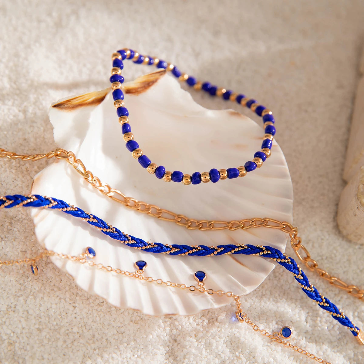 Shell Beaded Anklets