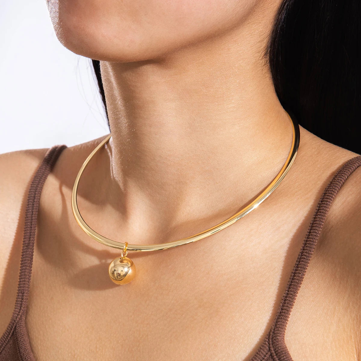 Chain With White Colour Heart Pendant Necklace Adjustable