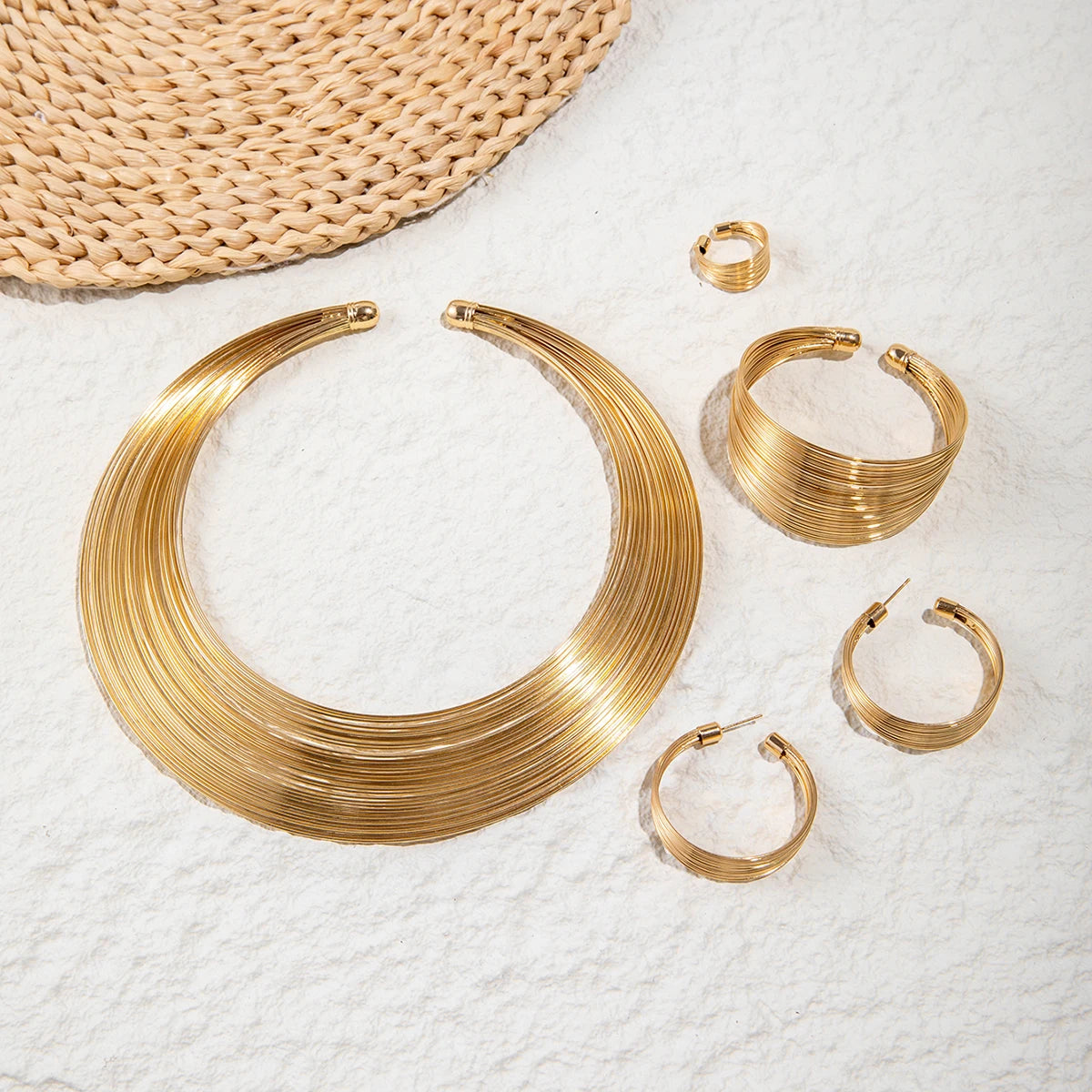 Gold Silver Colour Bracelet Set