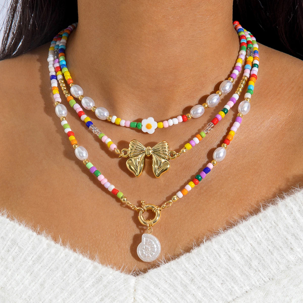 Bohemian Multi-Layer Handmade Bead Necklace