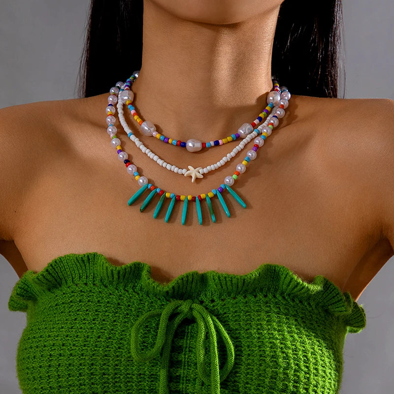 Bohemian Multi-Layer Handmade Bead Necklace