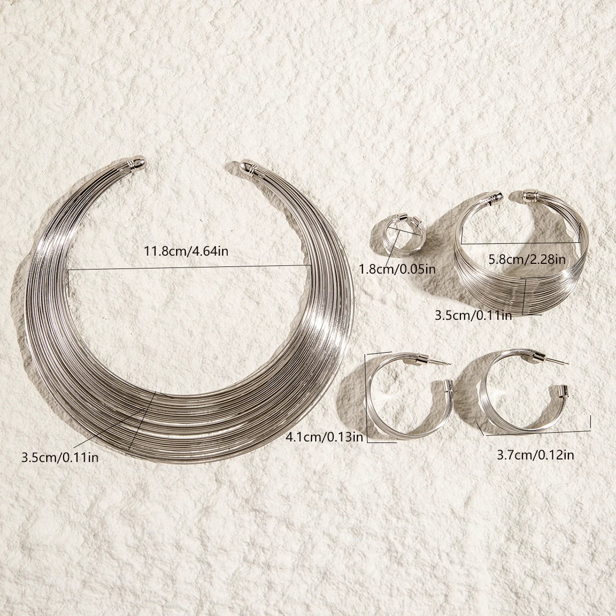 Gold Silver Colour Bracelet Set
