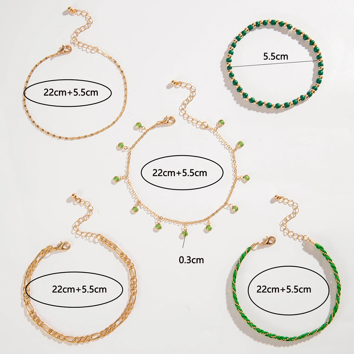 Shell Beaded Anklets
