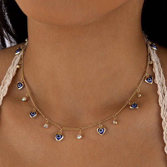 Blue Turkish Eye Necklace