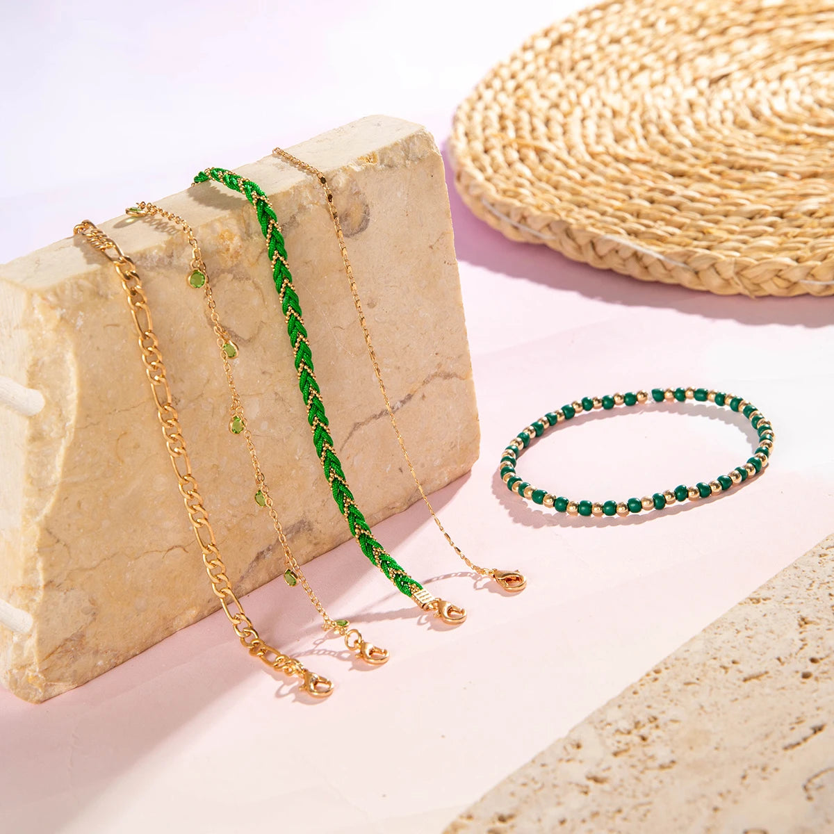 Shell Beaded Anklets